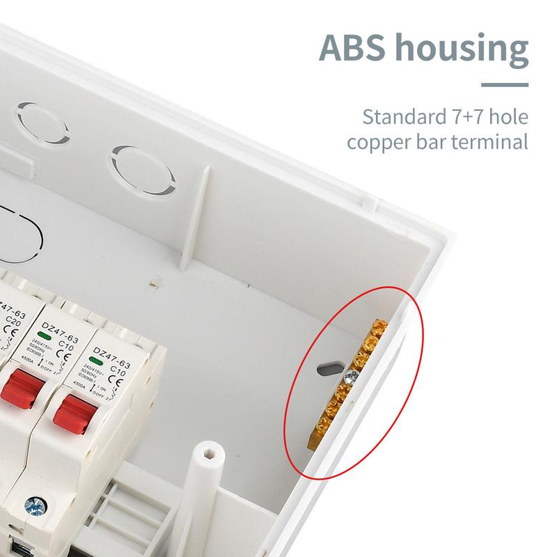 热销热卖电闸家用明装塑料配电箱带断路器漏电保护空开回路箱配电