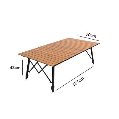 户外露营桌子野营折叠铝合金蛋卷桌便携式野餐升降桌椅桌板套装