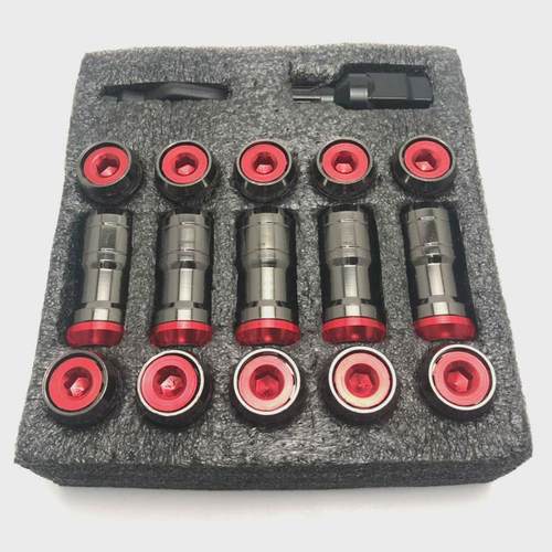 汽车配件改装车轮铬钛合金涂层防盗帽防锈螺母螺母轮毂盖螺丝帽