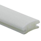 现货批发pu发泡海棉条包覆式 穿槽密封条衣柜门移门防撞条铝材