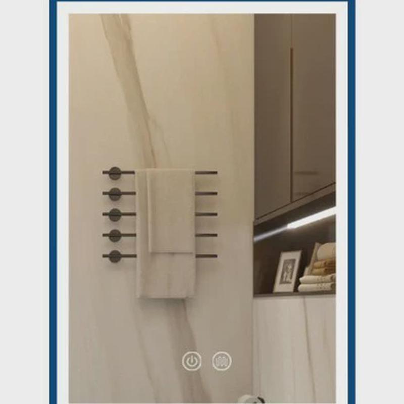 星级卫生间款智能浴室镜厕所发光led镜酒店金属边框镜子源头厂家