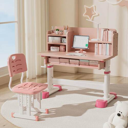 家用儿童学习桌中小学生写字作业课桌椅男女孩童可升降书桌椅套装
