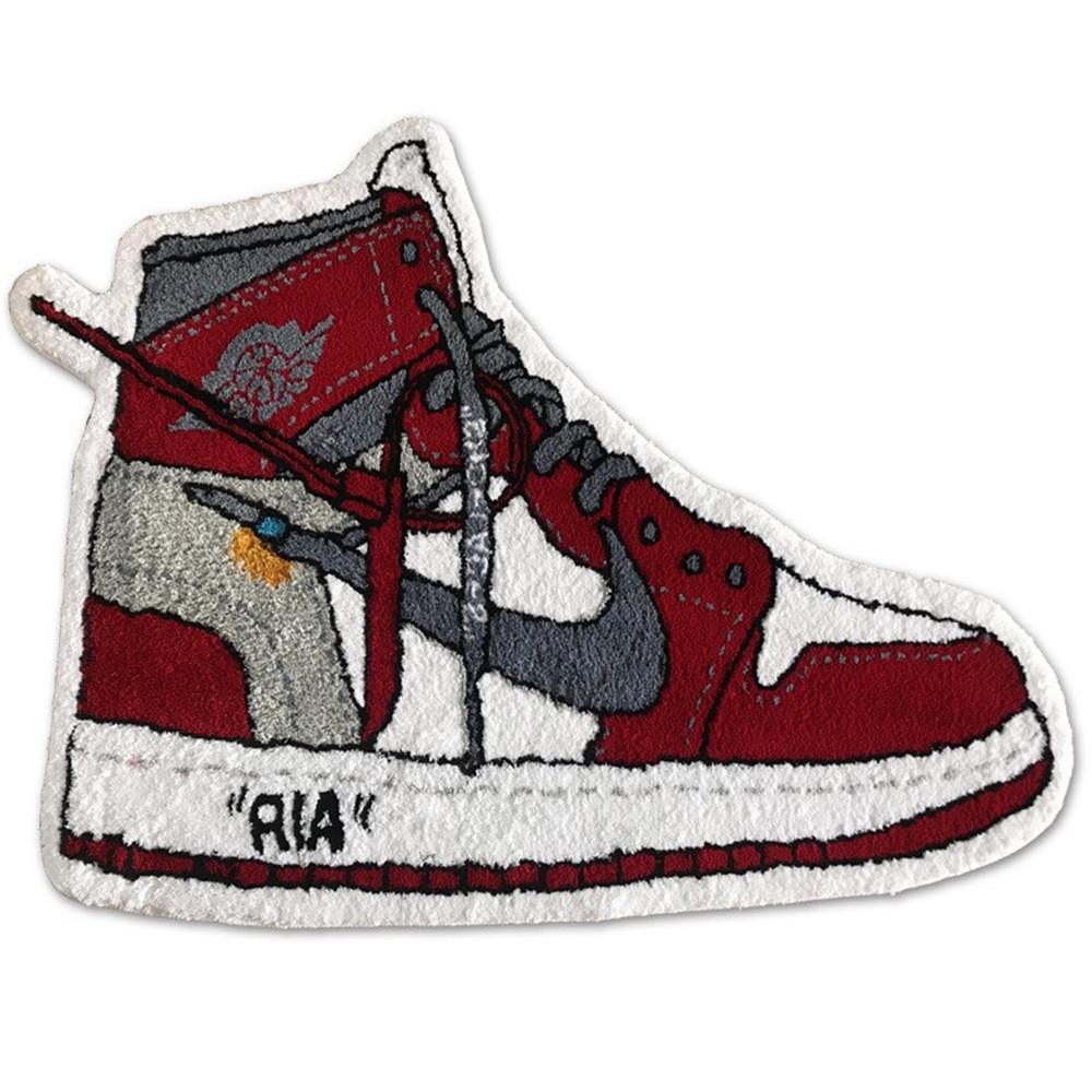 家用地毯客厅沙发流行茶几餐厅餐厅卧室欧美卧室球鞋图案毛绒地毯