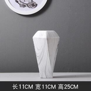 现代简约陶瓷花瓶创意大理石纹水培北欧风格 花器插花家居摆件饰品