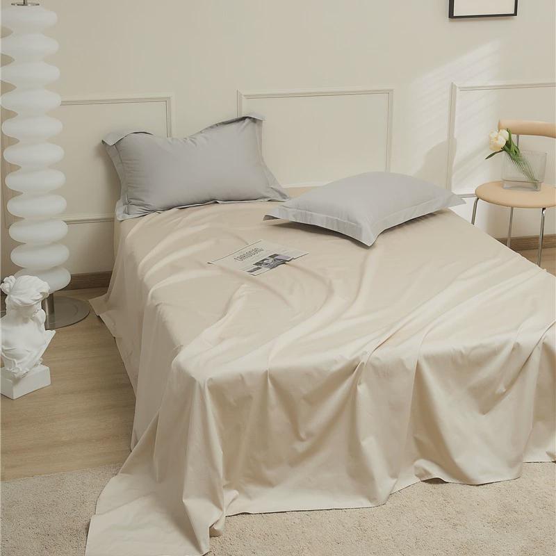 五星级酒店专用100支被单纯色床单单件纯棉100全棉单人高级长绒棉