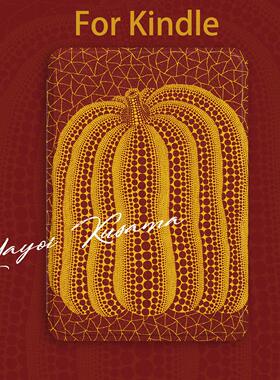 草间弥生油画kindle499保护套paperwhite6/22/24青春版kpw5/4/ko3