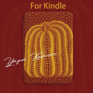 草间弥生油画kindle499保护套paperwhite6/22/24青春版kpw5/4/ko3