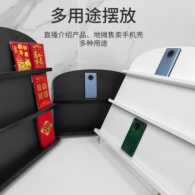 #新品多个手机壳保护套平扳直播展示架子钢化膜手机后盖地推摆放