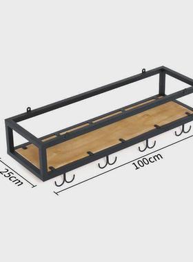 铁艺酒吧悬挂酒架工业风红酒架倒挂式酒杯架吧台吊架吊顶置物架