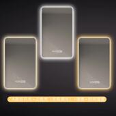 感应智能镜子触摸屏方形子浴室镜子卫生间led带灯化妆镜壁挂