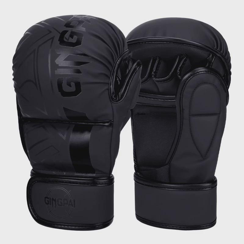 半指拳套女搏击泰拳男ufc儿童训练成人手套沙袋专业打mma拳击手套