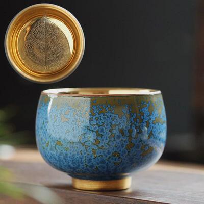 私人百家姓氏主人杯生肖茶杯浮翠品茗杯鎏金鎏银办公雕刻家用茶杯