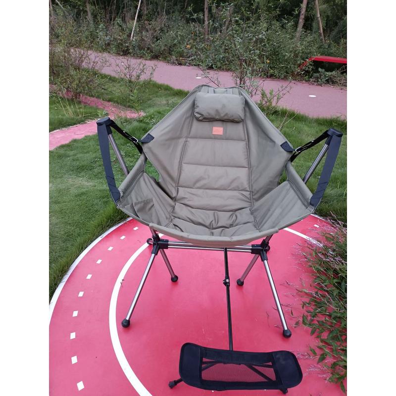 超轻客户外铝合金野营摇摇椅爱丽折叠秋千椅休闲庭院躺椅