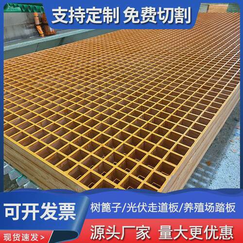 玻璃钢格栅洗车房拼接排水地网十字网格板小孔排污水篦子承受力好