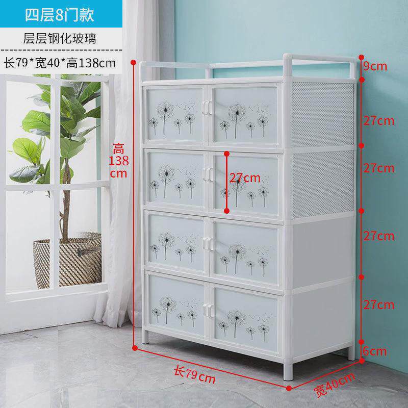 铝合金厨柜家用碗柜简易橱柜储物柜子餐边茶水柜灶台柜厨房收纳柜