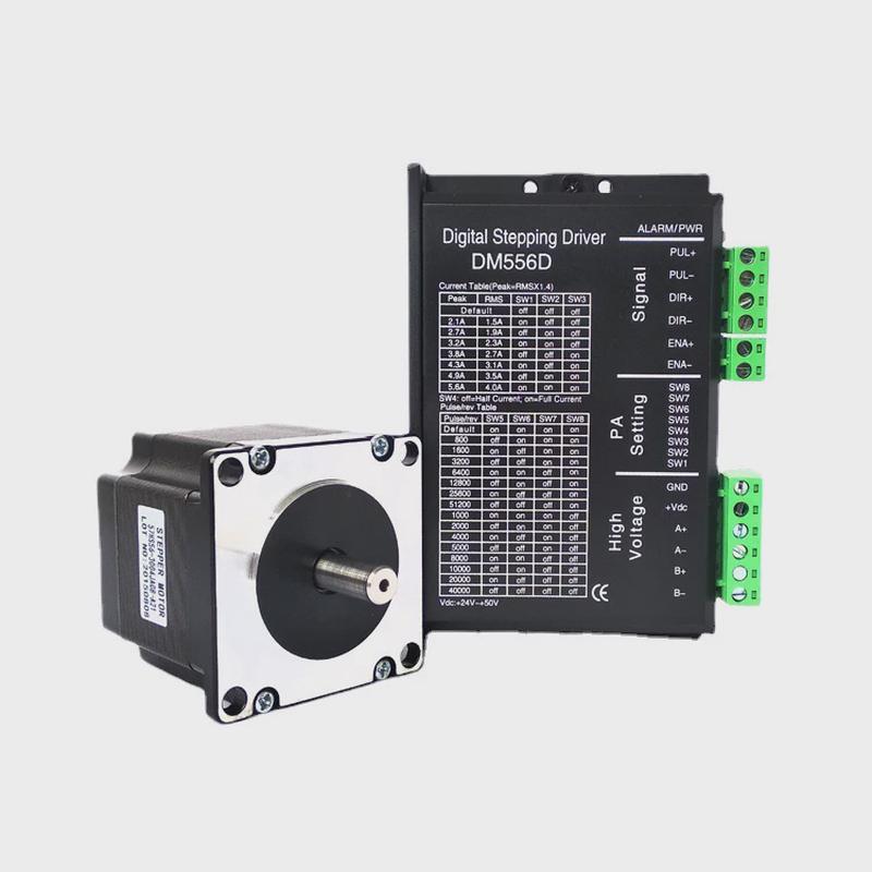 57步进电机驱动器电机1.523Nm牛米套装57HS配DM556D静音版驱动