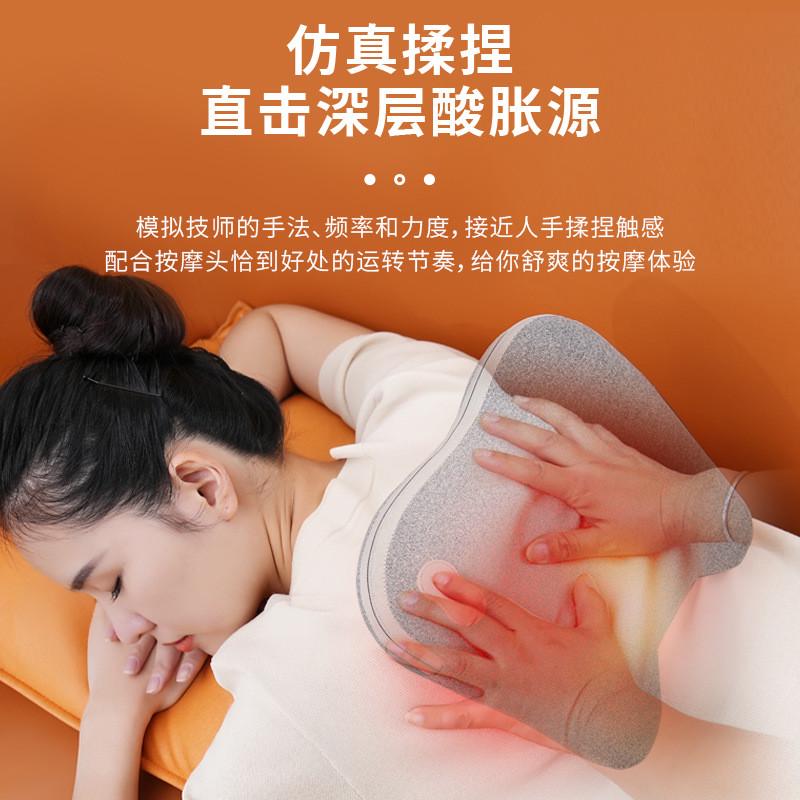 颈椎按摩器背部腰部肩膀护颈仪揉捏加热全身多功能车载按摩枕靠垫