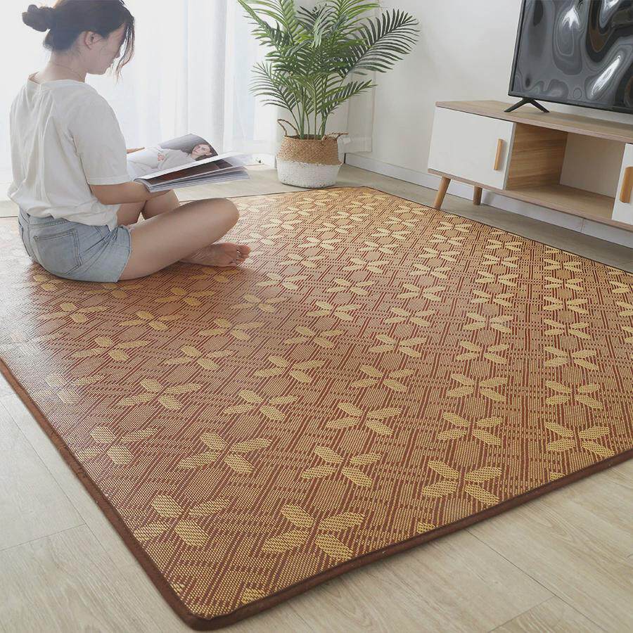 s588凉席榻榻米垫子夏季地毯卧室客厅阳台床边床下宝宝爬行垫防摔,居家布艺,地毯,淘宝优惠券,粉丝福利购,淘宝优惠卷