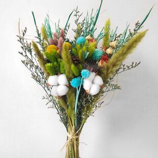干花花束包装送人插花瓶客厅高档轻奢摆设件真花天然风干diy材料