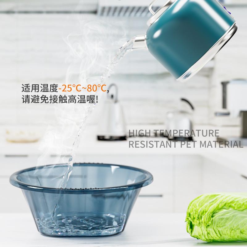 加厚脸盆子透明方形盆家用加大洗衣盆洗水池洗菜塑料迷你小号盆子
