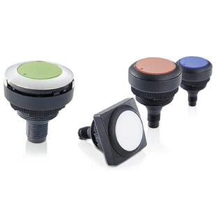 IP68防水按钮开关型号1.11.011.001/0550现货IP69K带绿灯开关RAFI