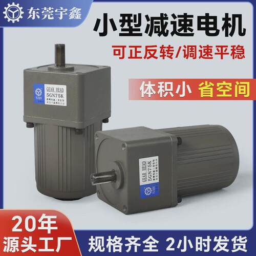 宇电机定制调速鑫5ik40w减速齿轮箱单相小型调速减速电机厂家