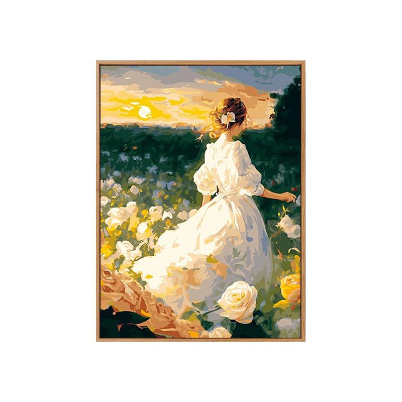 艺术抽象diy数字油画手绘手工填充填色减压丙烯油彩画挂画装饰画图片