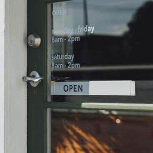 创意open店铺网红营业中挂牌店close商店橱窗餐厅定制提示标识牌