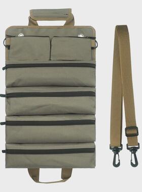 五金帆布工具包耐用木工电工维修收纳包卷筒车载工具袋wessleco包