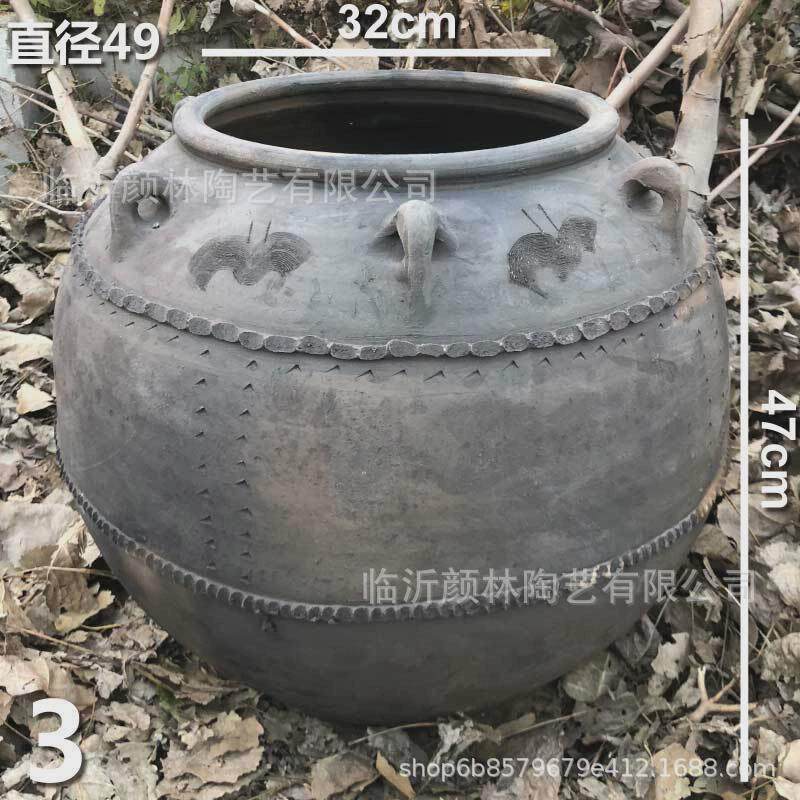 陶瓦缸陶土缸装饰个性陶器复古花器仿古花盆土翁缸艺术花盆陶罐