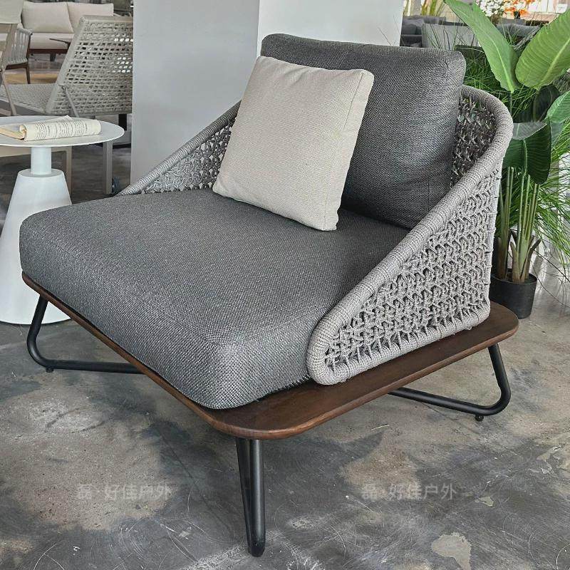 定制户外沙发别墅防水防晒藤编家具北欧民宿阳台懒人沙发茶几组合,住宅家具,户外沙发,淘宝优惠券,粉丝福利购,淘宝优惠卷