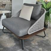 定制户外沙发别墅防水防晒藤编家具北欧民宿阳台懒人沙发茶几组合