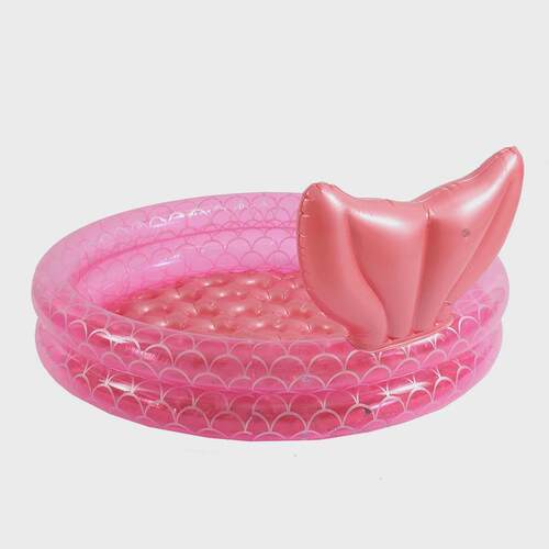 美人鱼加厚水池亮片pvc充气家用新生婴幼儿童宝宝游泳池海洋球池