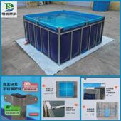 厂家定制不锈钢支架帆布鱼池水池养殖池鱼虾池宠物支架游泳池水池