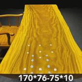 黑檀实木大板桌巴花新中式 老板桌椅组合茶台办工作台整块原木茶桌