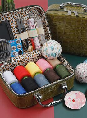 22n缝线手提针线盒家用套装结婚陪嫁便携针线包手简约缝补工具收