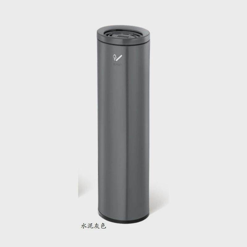gnf椭圆形不锈钢立式烟蒂柱灭烟柱烟灰专用桶烟头垃圾桶吸烟区柱