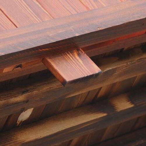 防腐木户外花箱碳化组合室外阳台种植花盆庭院花坛简约隔断花槽