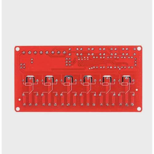 新6路继电器互锁开关继电器锁三合一自模块高低电平触发dc12v
