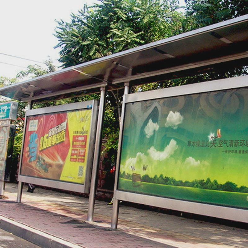 宣传栏校园文化长廊不锈钢宣传栏景观标识牌广告学校公告公示栏