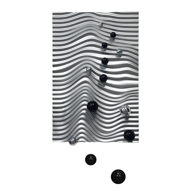 球挂画金属客厅背景墙立体实物画现代简约走廊过道壁画玄关装饰画