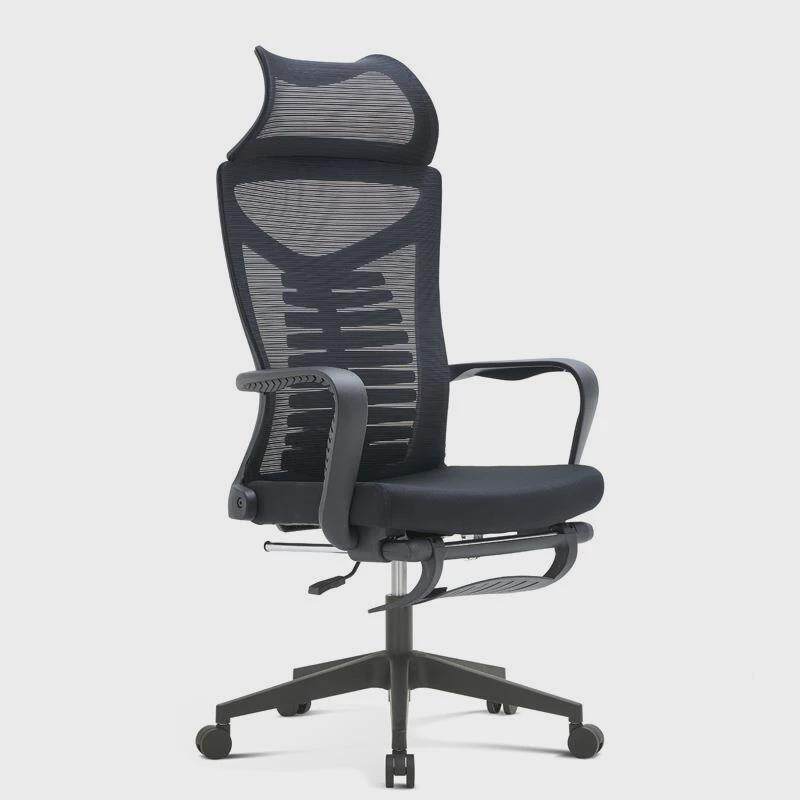 午休办公椅可平躺165度电脑椅带脚踏躺坐龙骨椅子升降两用护腰椅