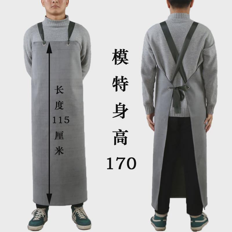 加厚耐磨橡胶防水围裙工业加大加宽耐油耐强酸碱围腰帆布石材工作