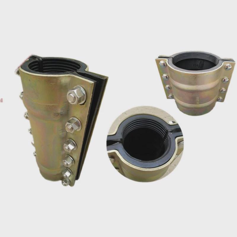 热销镀锌哈夫节抢修接PEPVC管道补漏器抱箍90长超短水管堵漏夹板