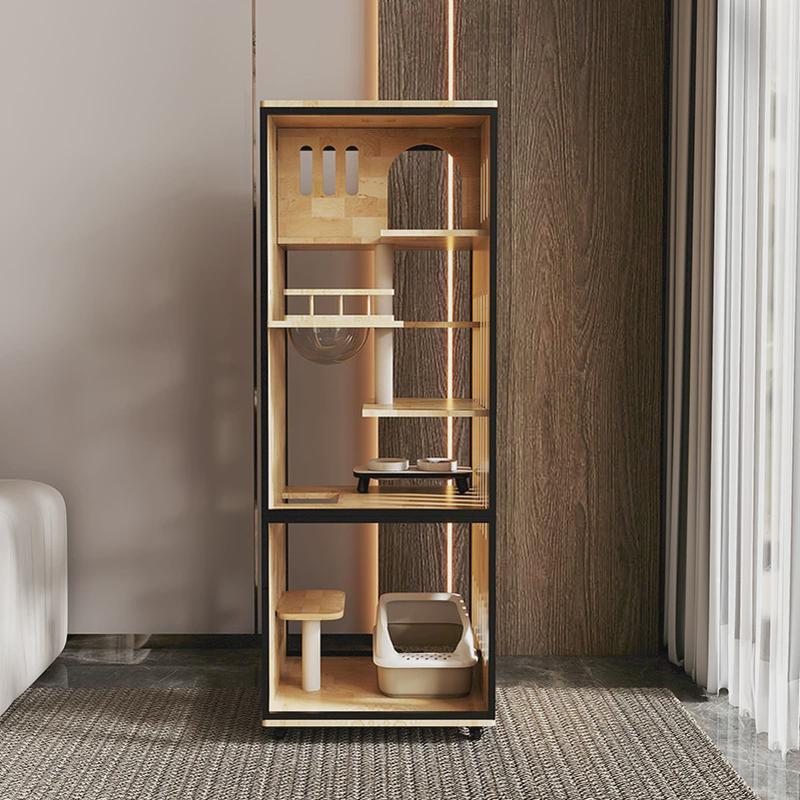 猫笼子家用不实木猫笼别墅小户型猫舍屋室内占地猫咪阳台猫柜跨境