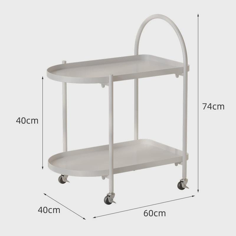 边几小推车可简易茶几移动小桌子客厅沙发边置物架子网红创意角几