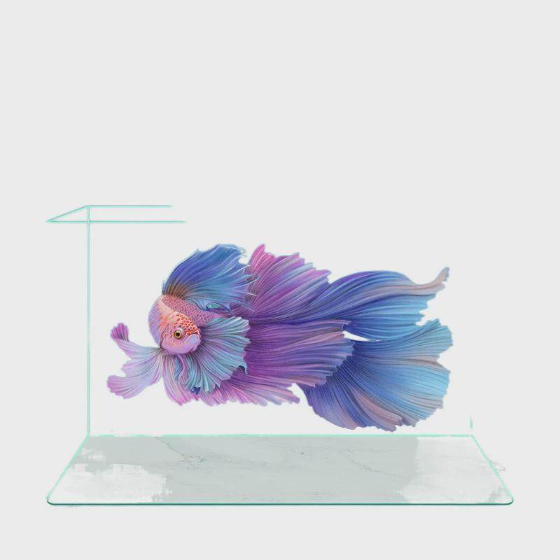 鱼缸水族箱懒人透明热弯金鱼缸客厅阳台家用造景中小型生态桌面缸,宠物/宠物食品及用品,桌面缸,淘宝优惠券,粉丝福利购,淘宝优惠卷