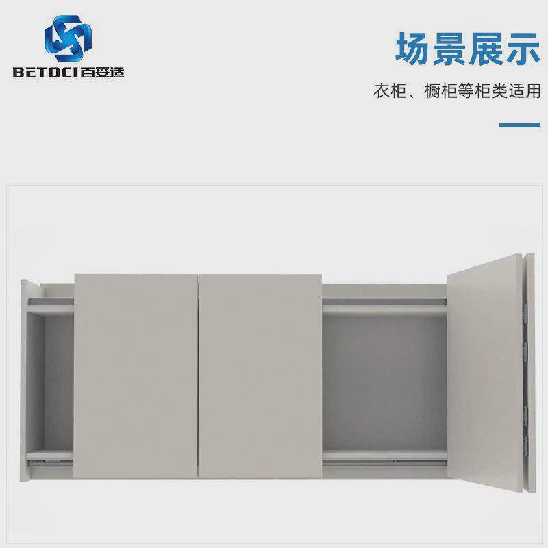 平移门折叠平移门配件折叠+衣柜推拉门五金滑轮阻尼缓冲吊轮五金