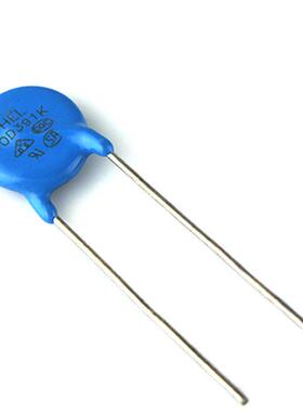 圆形优质压敏电阻10d391k10mm蓝色国产直插压敏电阻10d-391k