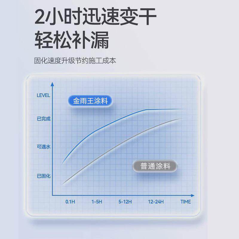 金雨王屋顶防水补漏材料外墙楼顶裂缝防漏胶水性聚氨酯涂料彩钢